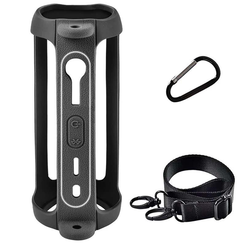 حقيبة تخزين الصوت مع حزام الكتف ل JBL ، الوجه 6 حالة ، Carabiner ، السفر حمل ، حقيبة تخزين واقية