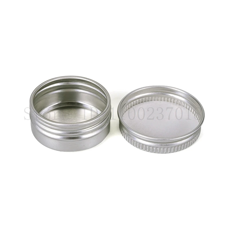 5-250ml Aluminum Tin Jars Lip Balm Container With Screw Thread Lid Candle Ceam Jar Cosmetic Tea Cans Box