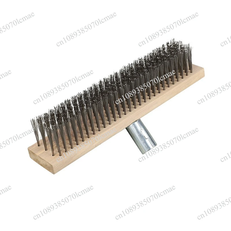 Concrete surface treatment broom, no high-quality handle, bridge deck pavement engraving anti-skid brush