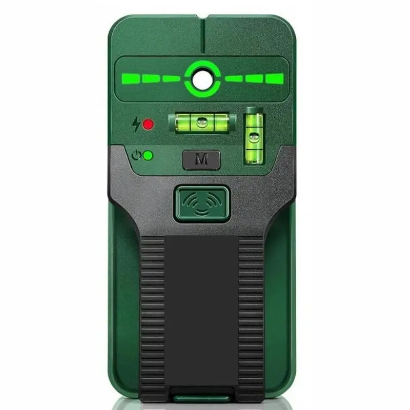 AAAN-AC Live Wire Detection Levels& Ruler 6-In-1 Stud Finder Wall Scanner With Laser Detector For DIY Home Improvement