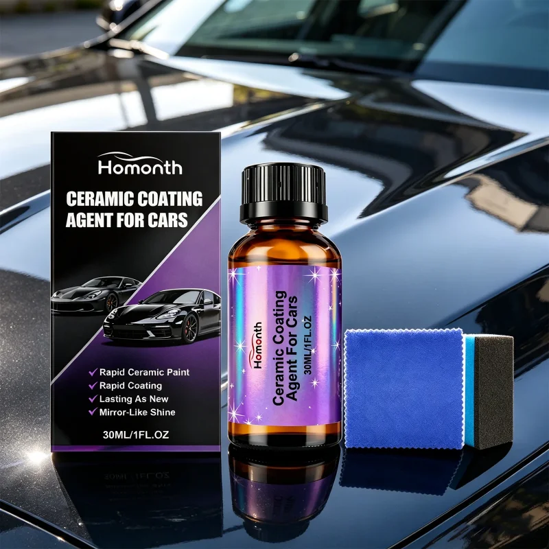 

High Gloss Ceramic Wax Nano Liquid Coatin Car Polish Paint Protection Kit Automotive Detailing Polish for Waterless Wash Shine