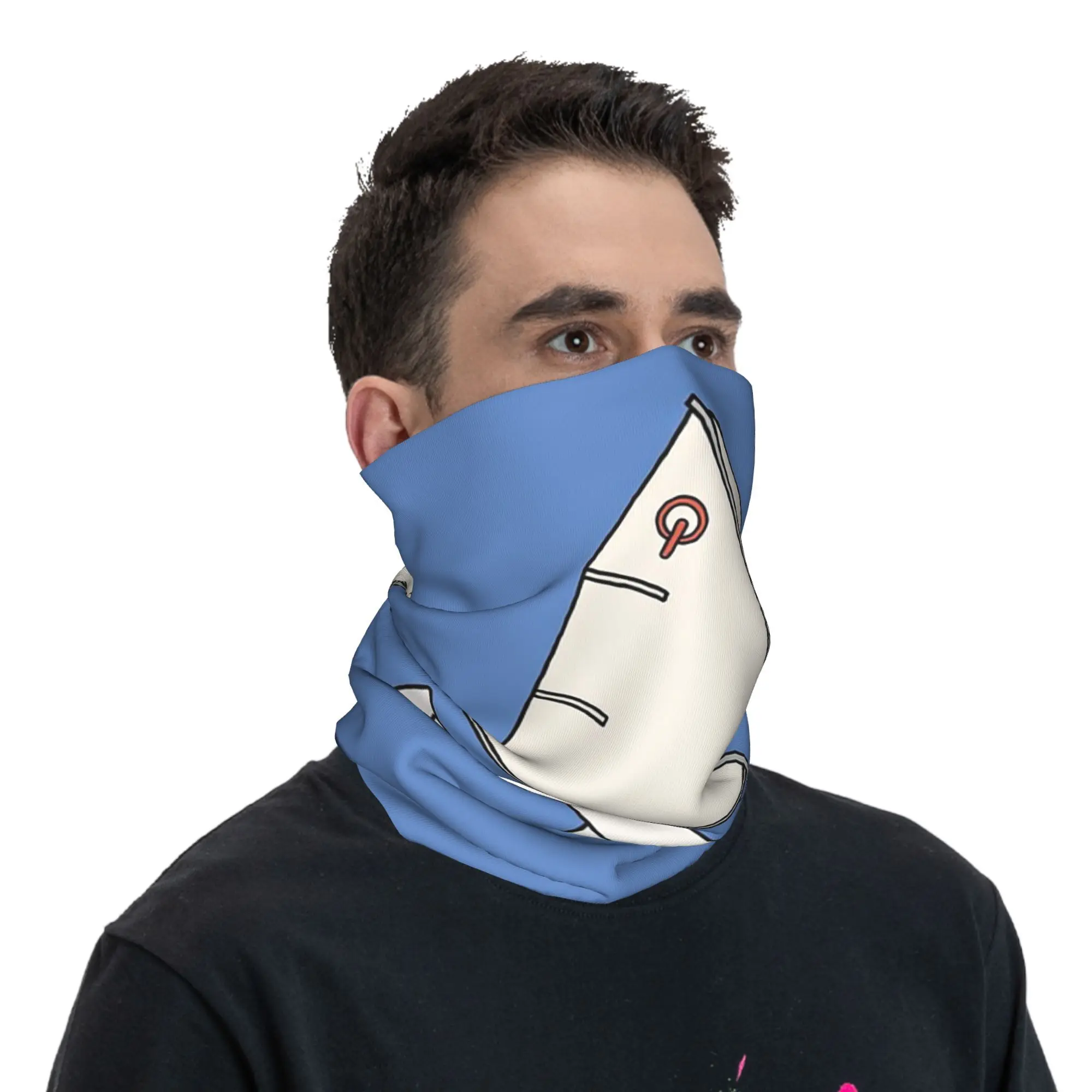Optimist Perahu Layar Bandana Leher Gaiter Masker Cetak Syal Hangat Balaclava Olahraga Luar Ruangan untuk Pria Wanita Dewasa Dapat Dicuci