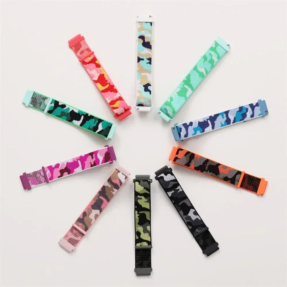 Nylon Camouflage Strap for Samsung Galaxy Watch 7 Ultra 47mm Sports Breathable Bracelet for Galaxy Watch 7 Ultra Smartwatch Band