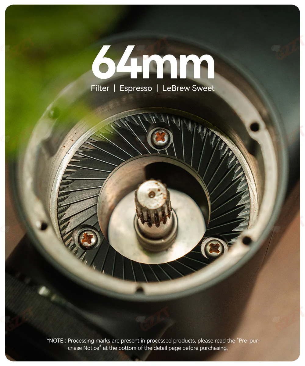 GZZT-HB HyperBurrs Electric Grinder Burr 64mm/98mm Grinding Disc Rockwell Hardness Pour Over/Espresso SSP CNC Machined Burrs