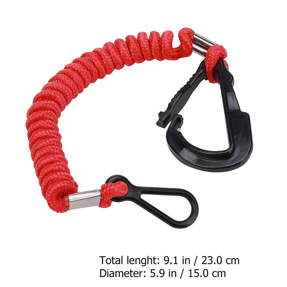 

Outboard Engine Shut-off Rope Safety Cord for Boat Emergency Stop Lanyard Connector Supplies Lanyards