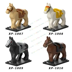 Medieval Military War Horse Suitable  Ancient Action Figures Building Blocks Accessories Toy For Children Gift XP1007-XP1010