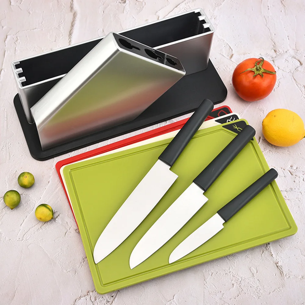 Kitchen Knife Set Kitchen Knives Smart Cutting Board Knives Set for Kitchen Cutting Boards Set Chopping Board with Holder