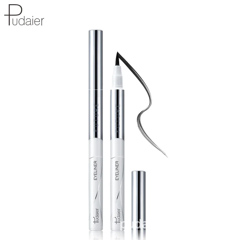 Pudaier Make Up Black Liquid Eyeliner Pen Waterproof Eyeliner Makeup Long-lasting Liquid Quick Dry Natural Eye Liner Pen Pencil