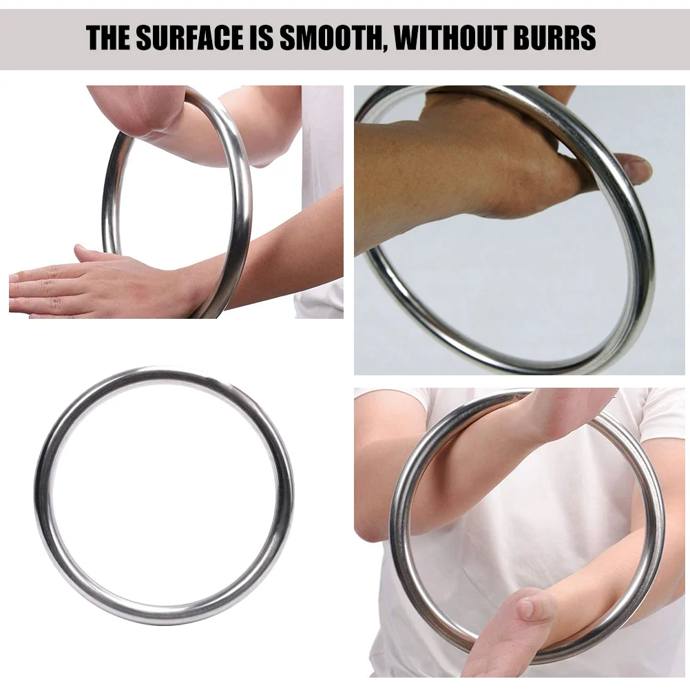 2 Pcs Wing Steel Ring Self Training Circle Stainless Fitness Metal Equipment Durable