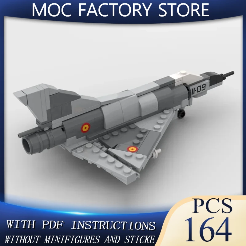 

Строительный блок Moc, знаменитая военная серия, масштаб 1:72, модель Мираж IIIE, технология, кирпичи, сделай сам, сборка, самолет, игрушки, праздничный подарок