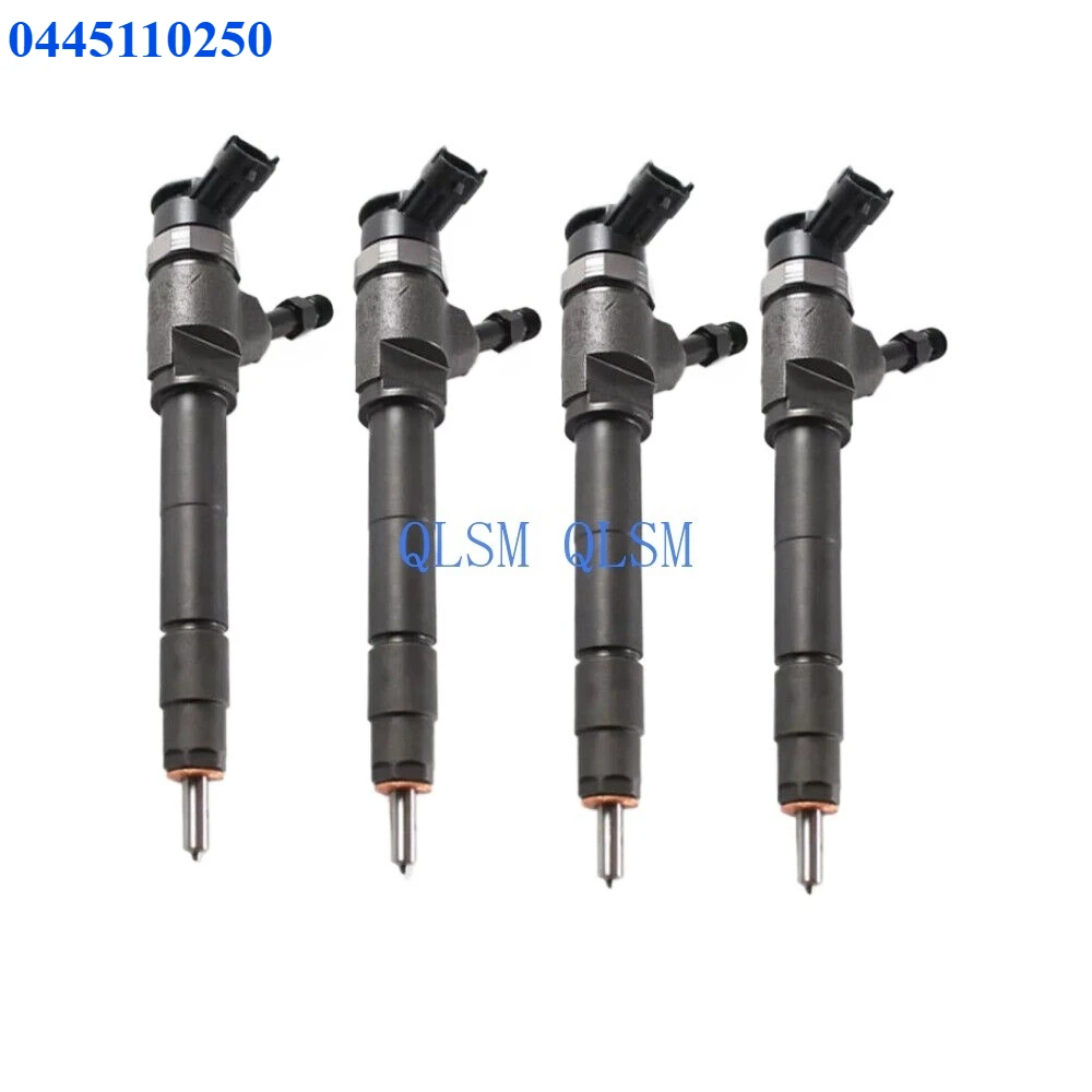 

4-Pack Diesel Fuel Injector 0445110250 for Ford Ranger MAZDA BT-50 WLAA13H50-