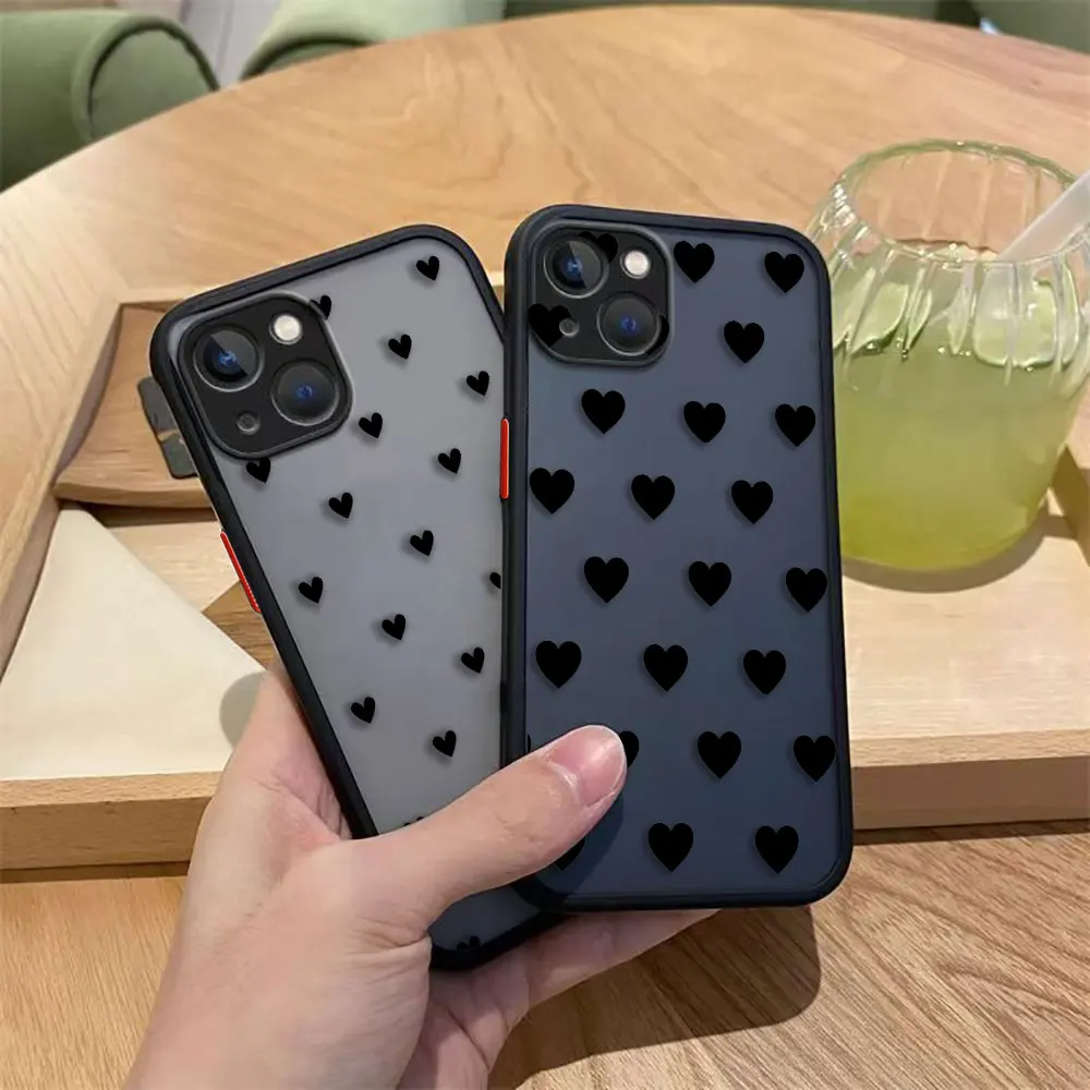 Carino Amore Cuore Fiori Opaco Cassa Del Telefono Per Xiaomi 10T 11 11T 12 12X 12S 12T F4 F5 M3 M4 X3 X4 X5 GT NFC PRO TPU Caso FAI DA TE Borsette