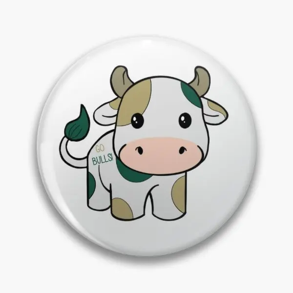 Usf Cow  Soft Button Pin Clothes Decor Metal Cartoon Jewelry Collar Lover Gift Fashion Women Cute Badge Lapel Pin Funny Brooch