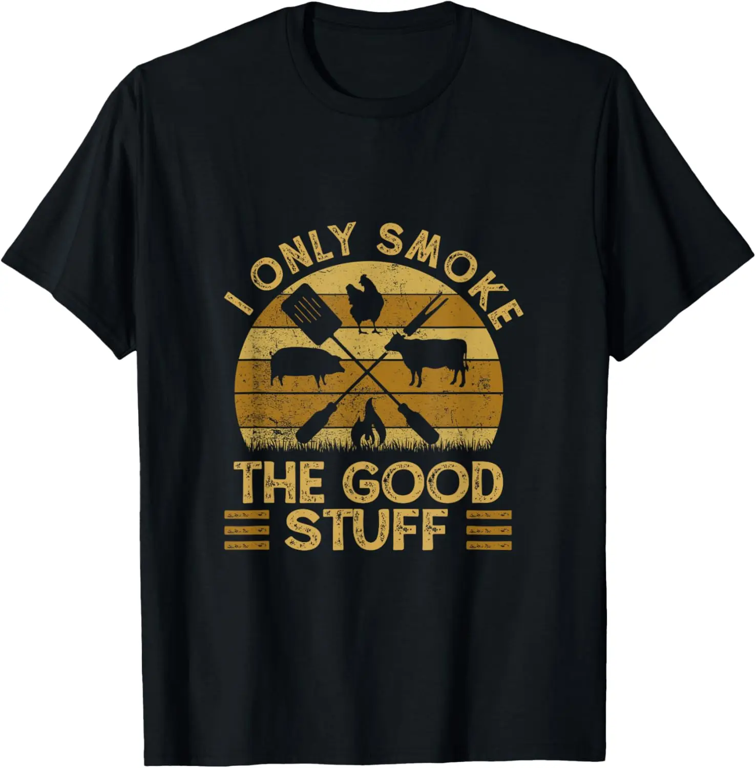 

Футболка I Only Smoke The Good Stuff BBQ Barbeque Grilling Pitmaster