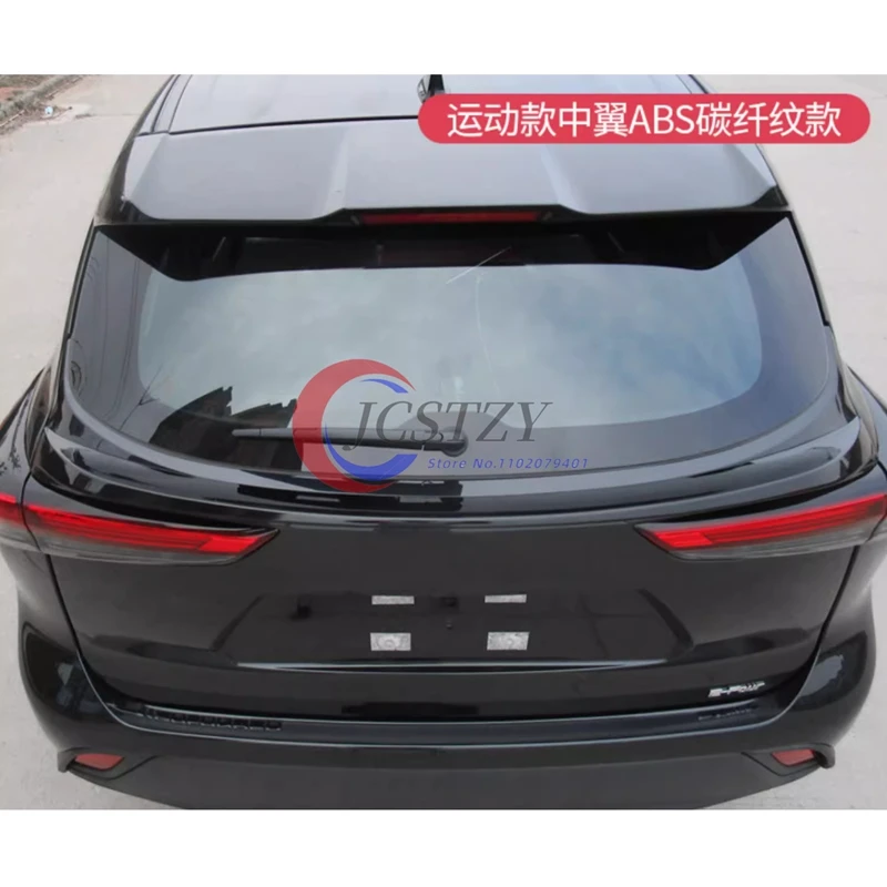 トヨタハイランダー 4th ルーフスポイラー 2021 2022 2023 2024 ABS リアトランクウイングカーアクセサリー