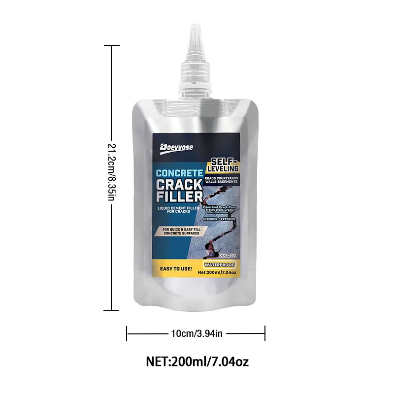 200ml Waterproof Concrete Joint Filler Self‑Leveling Cement Crack Repair