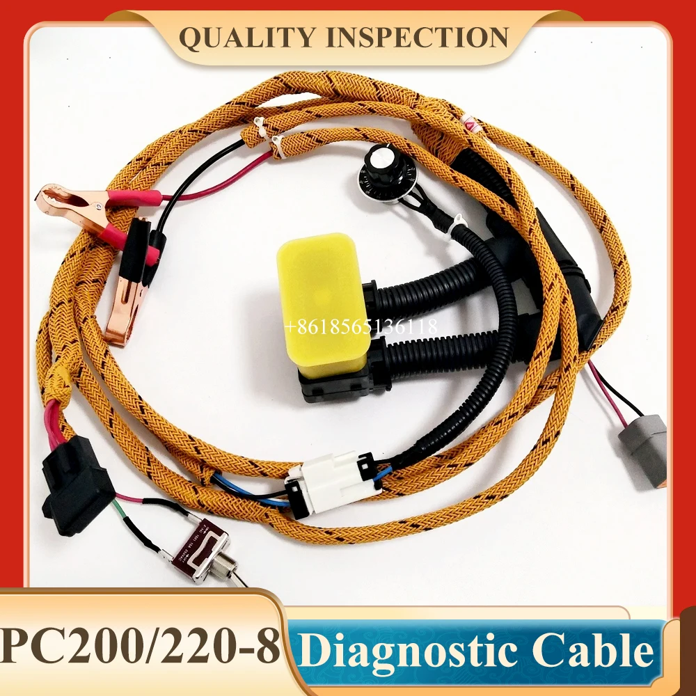 

PC200-8 PC220-8 PC360-8 PC450-8 Diagnostic Cable Wiring Harness For Excavator Parts Engine Startup Test Inspection Harness