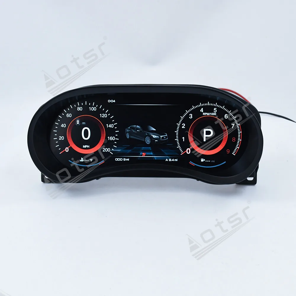 12.3 inch Screen For Infiniti Q50 Q50i Q50s Q60 2014 - 2020 LCD instrument panel Linux Virtual Cockpit Speedometer Dashboard