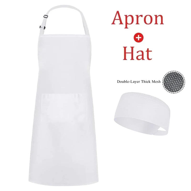 Odzież robocza dla gastronomii, fartuch kucharski, czapka kucharska, fartuch do gotowania, fartuch roboczy dla szefa kuchni w restauracji, fartuch do piekarni, fartuch roboczy dla kelnera/kelnerki w kawiarni, uniform roboczy.