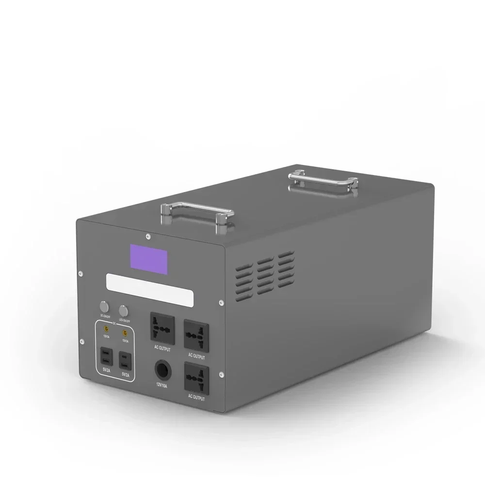 휴대용 리튬 배터리 보조배터리 (USB Type-C DC AC 비상 전원 공급 장치, 3000W 정격 출력, 실외 및 가정용)