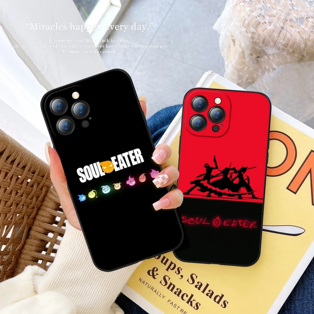 Fishion S-Soul Eater Phone Case FOR IPhone 17 16 Pro Max 15 14 11 12 Pro 17air 13 Plus Samsung S25 S24 Black Covers