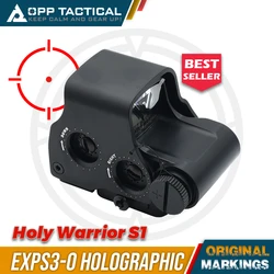 Holy Warrior-Airsoft Sight com marcas originais completas, Red Dot, Função 558, S1 EXPS-3-0, Holográfico, Caça, Novo, 2022