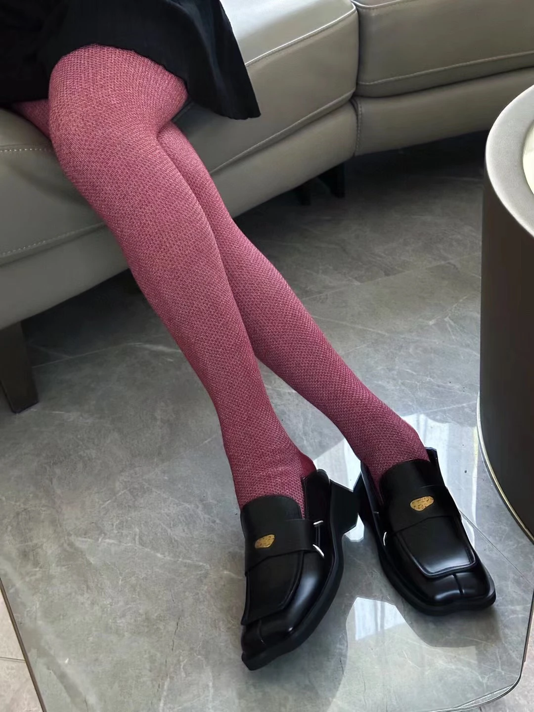 NEW Pantyhose Women Winter Warm Tights Fashion Outfit Stockings Leggings Black Grey Red Purple Solid Colors Korean Style