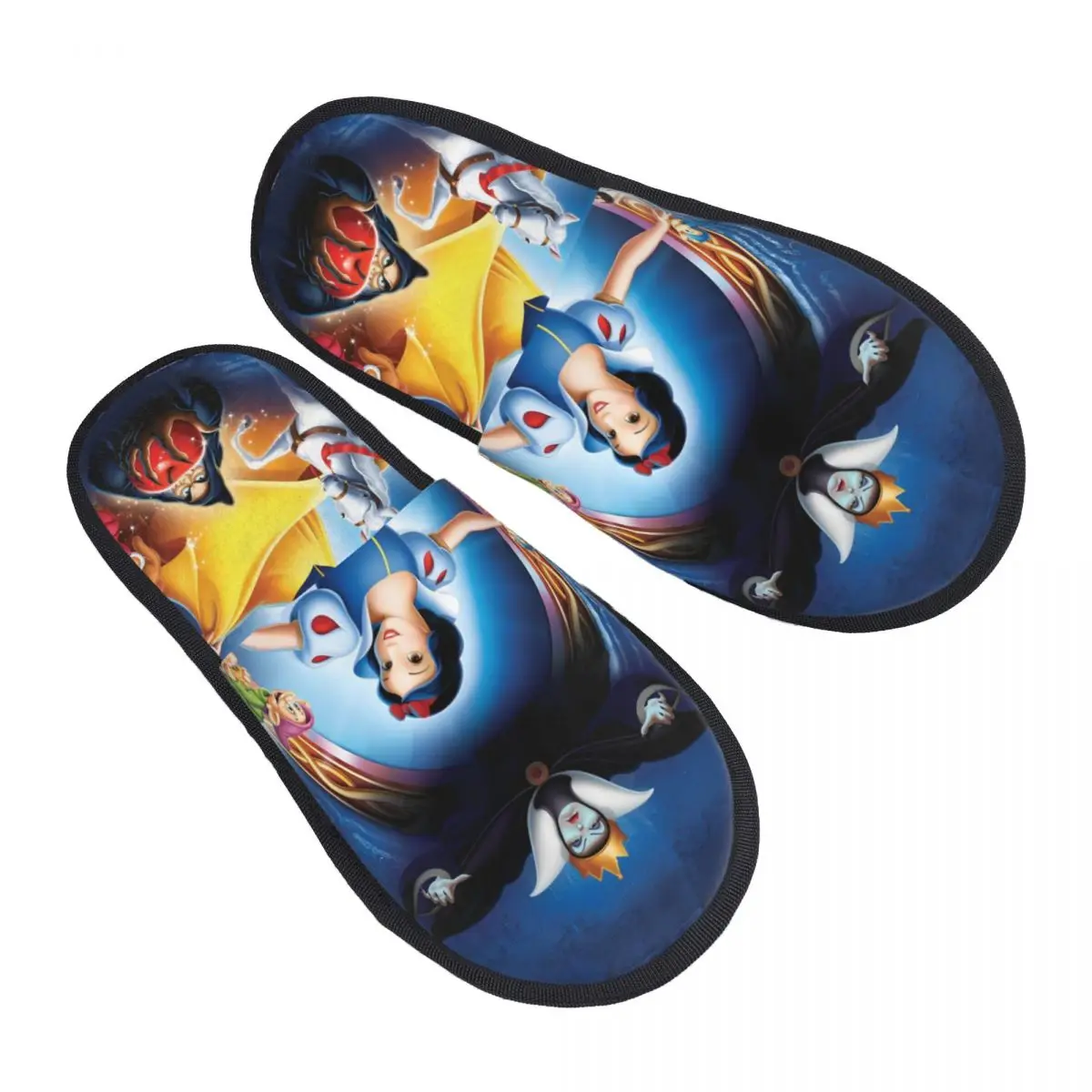 

Custom Snow White And The Seven Dwarfs Soft Memory Foam House Slippers Women Animation Cozy Warm Anti-Skid Slipper