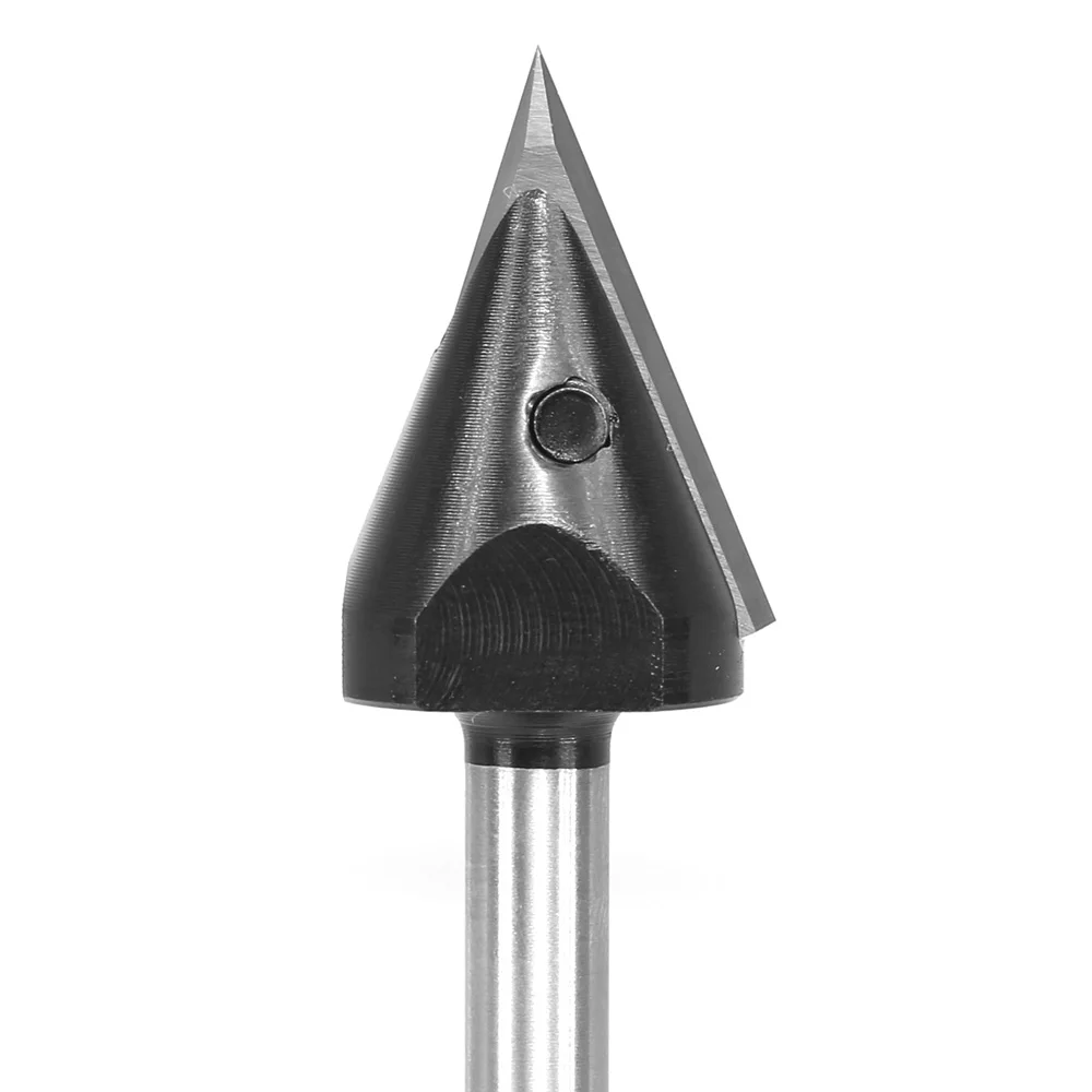 CNC Insert V-Groove Slotting Router Bit 45 Degree V Bit 1/4\