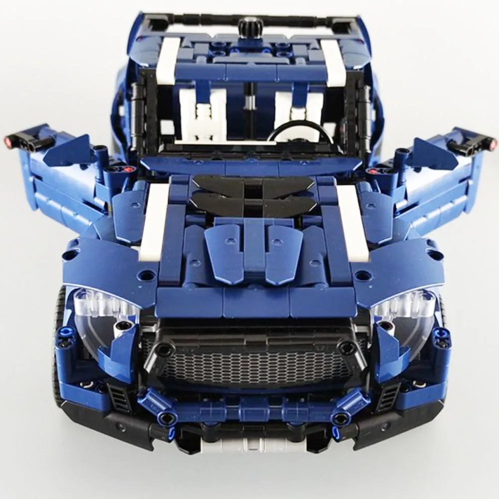 Ford GT Pickup Truck Muscle Sports Car Technical MOC Building Blocks Bricks Model Racing Vehicle Assemble Toys Kids Adult Gift