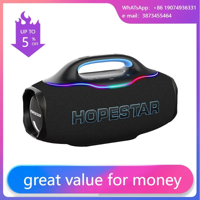 

Original HOPESTAR S90 Caixa De Som Potente Bafle Bleutoof Haut Parleur Avec Micro 220w Karaoke Speaker With Mic And Bluetooh