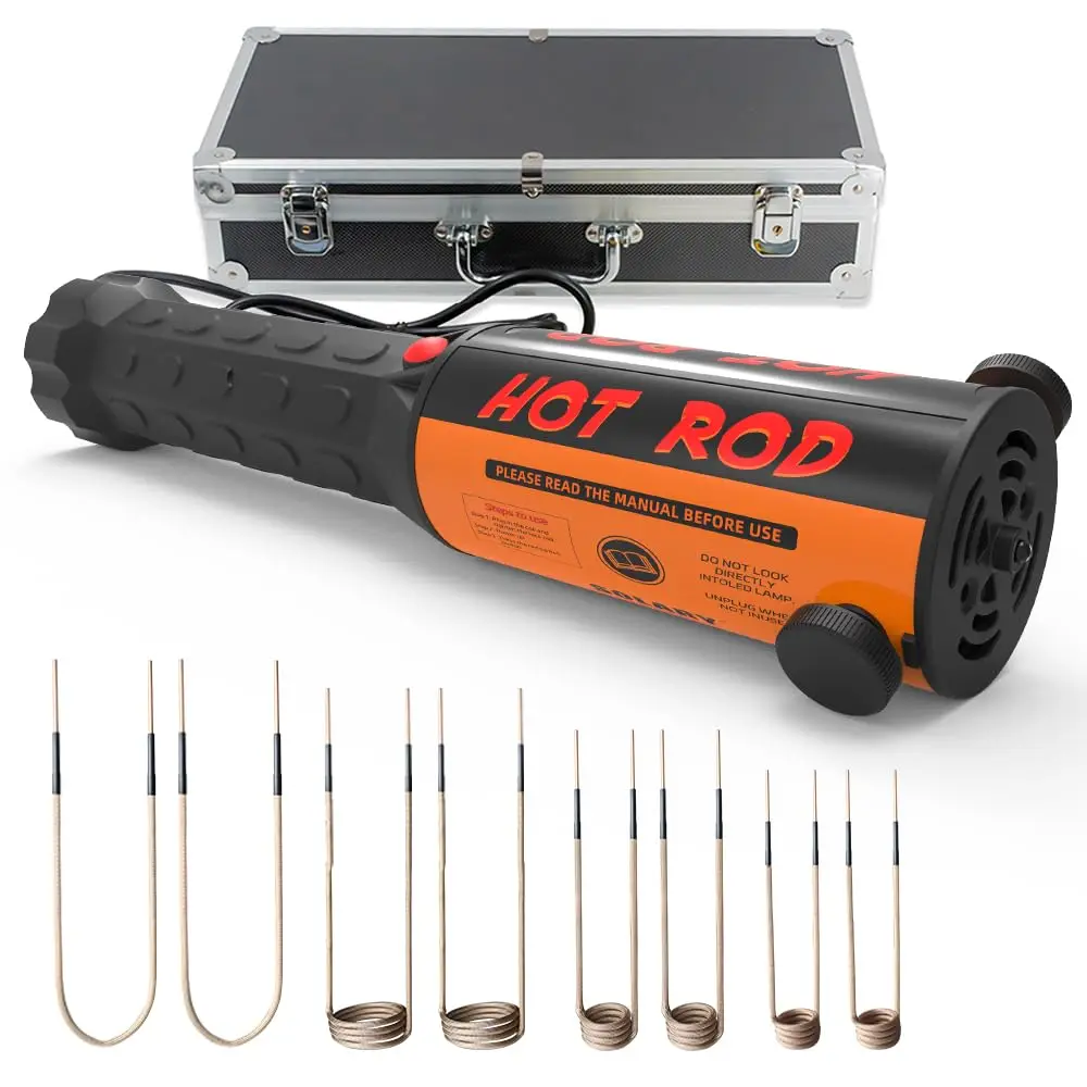 

Solary Induction Bolt Heater Tool - 1200W 110V Magnetic Induction Heater Bolt Removal, Nut Buster Tool with 8 Coils for Rusty Sc