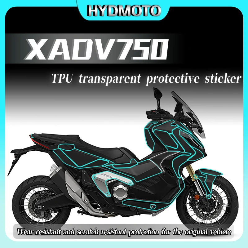 For Honda XADV750 xadv750 invisible car cover film TPU transparent protective film thickened car sticker waterproof modification