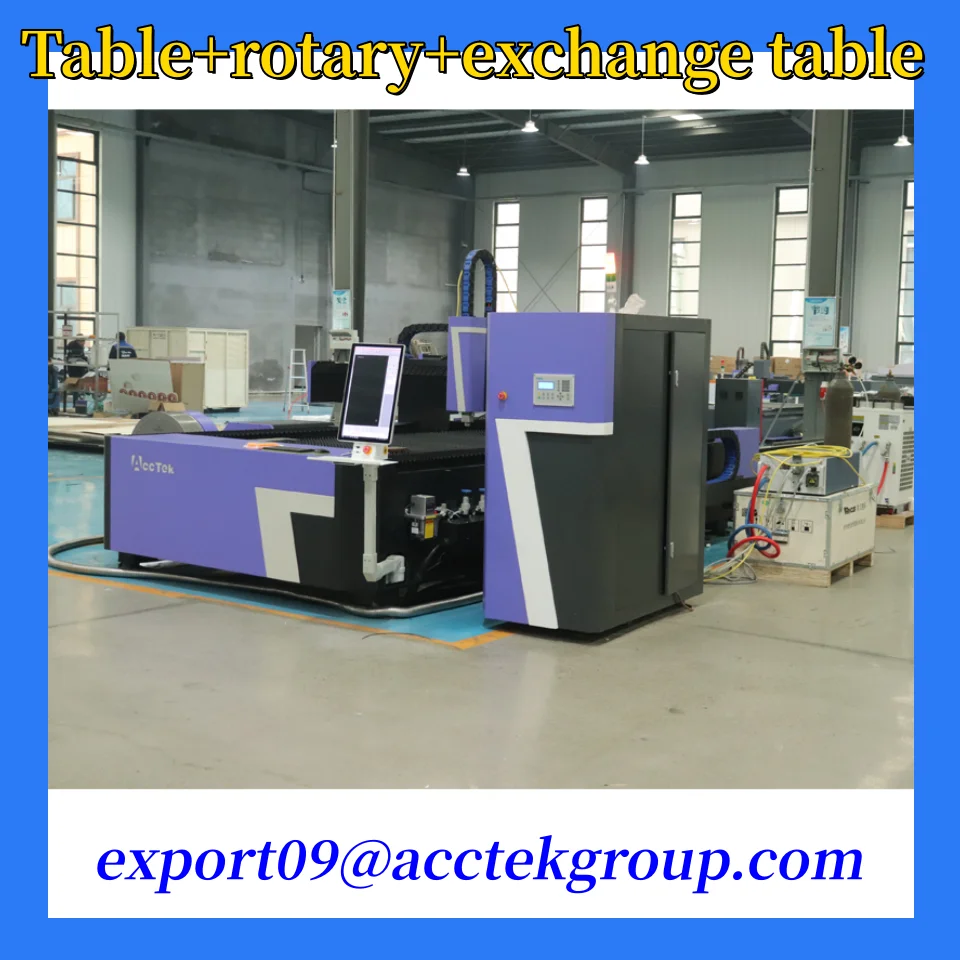 Promotion AccTek Fiber Laser Cutting Machine Carbon Steel Cutting Raytools Laser Head Cutting Equipement for Metal Processing