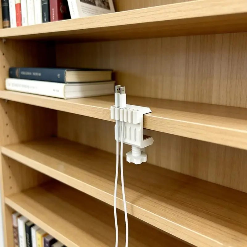 Hot Sale 3D Printed Pla Eco-Friendly Material Desktop Data Cable Clip, Desktop Traceless Cable Management And Organization Tool