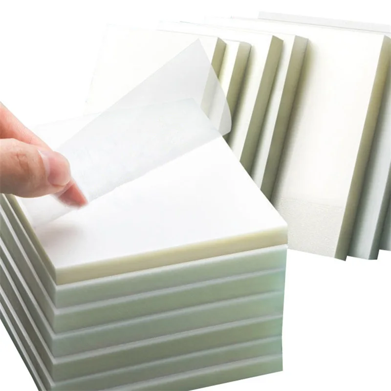50 Sheets Transparent Posted It Sticky Note Pads Notepads Posits Papeleria Journal School Stationery Office Supplies