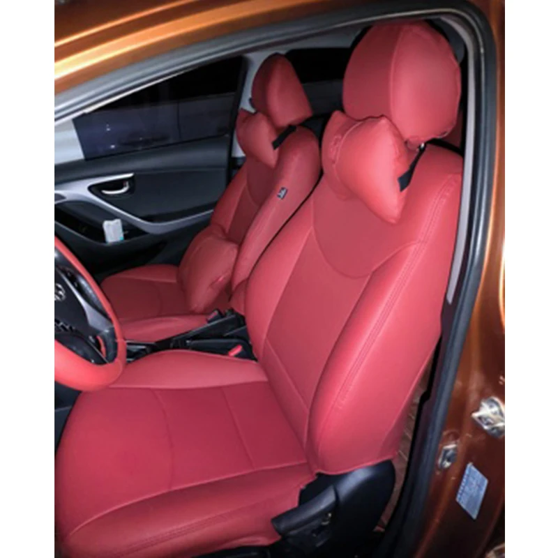 Custom Fit Car Seat Covers Accessories for 5 Seats Specific for Hyundai Ix35 Tucson Santa Fe Full Set Top Quality Leather
