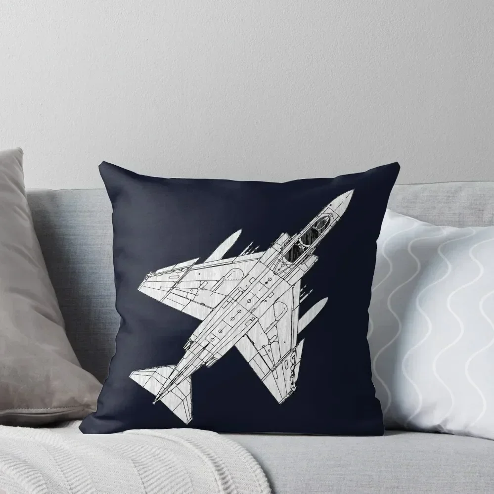 

F4 Phantom Fighter Aircraft Throw Pillow christmas ornaments 2025 Cusions Cover Covers For Sofas pillow