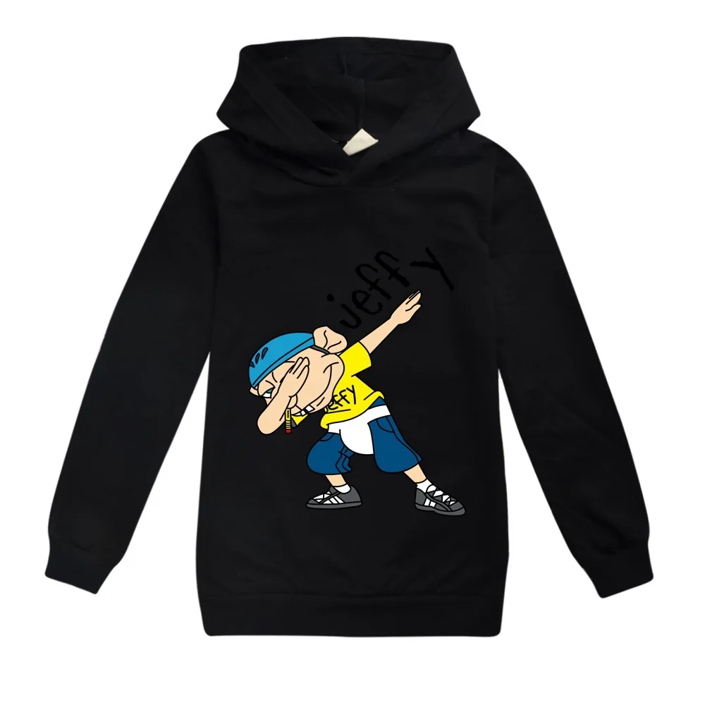 Anime Jeffy Puppet Hoodies Teenager Boys Hoodie Jumper Kids Sweatshirts Girls Leisure Outerwear Children\'s Pullover Streetwear