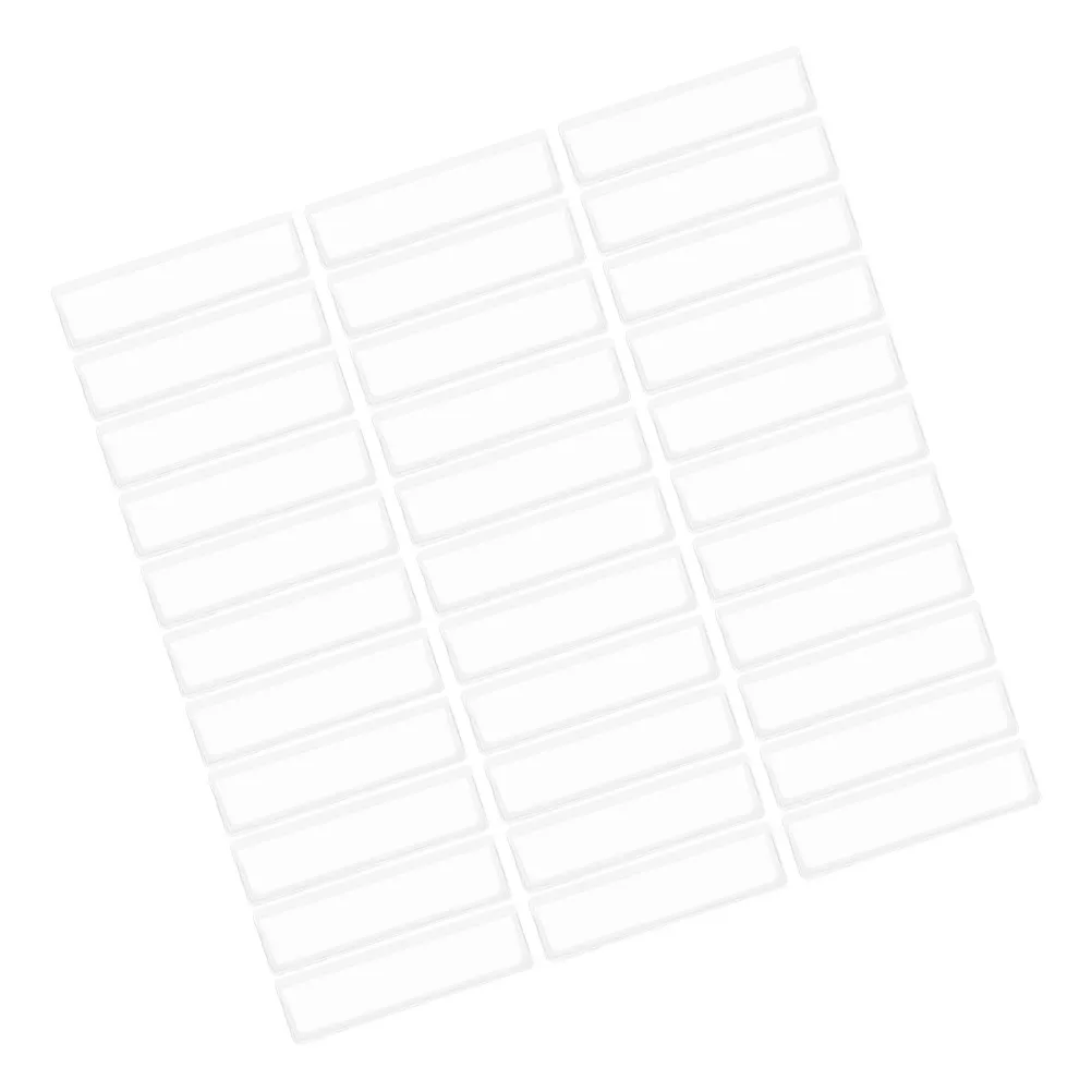 

50Pcs Transparent Self-Adhesive Label Pockets Plastic Clear Label Holders for Index Cards Name Tags Documents Protection Office