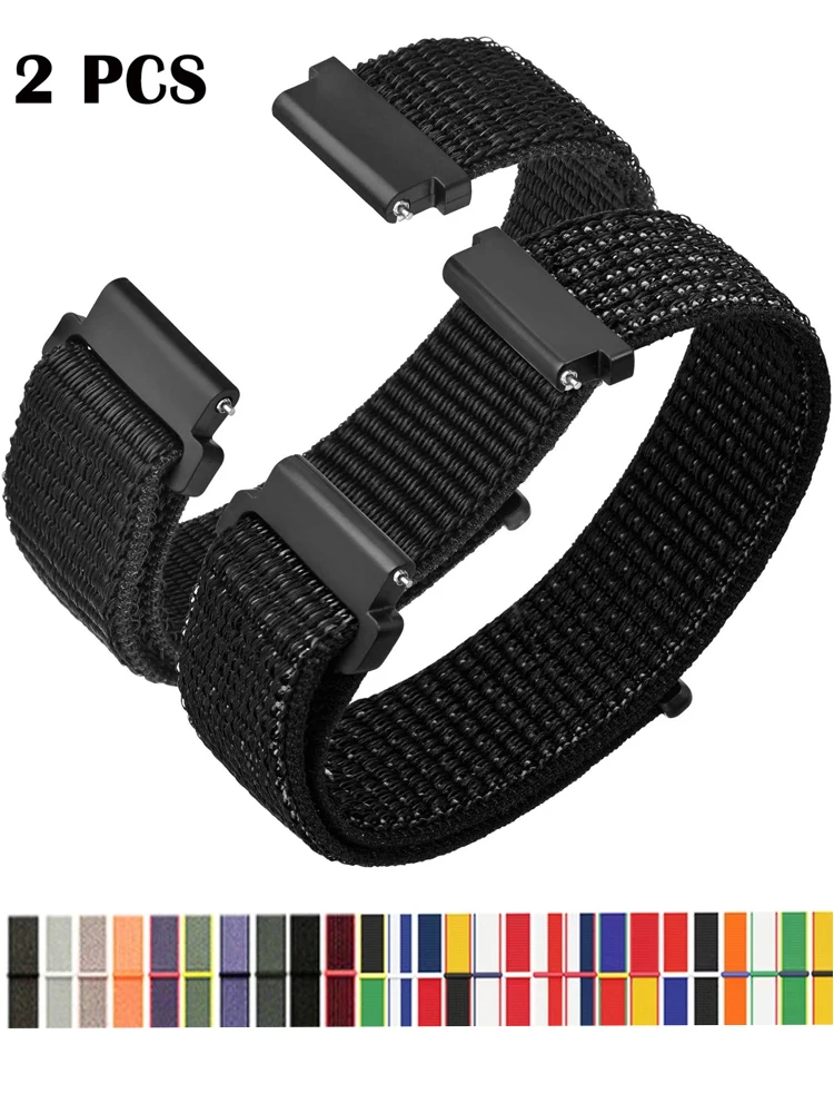 20mm 22mm Nylon Loop band For Amazfit GTS4/2/3/3pro/2e/GTS2 Mini/GTR 4 42mm/47mm/GTR2/2e/stratos bracelet Amazfit bip 6 5 strap