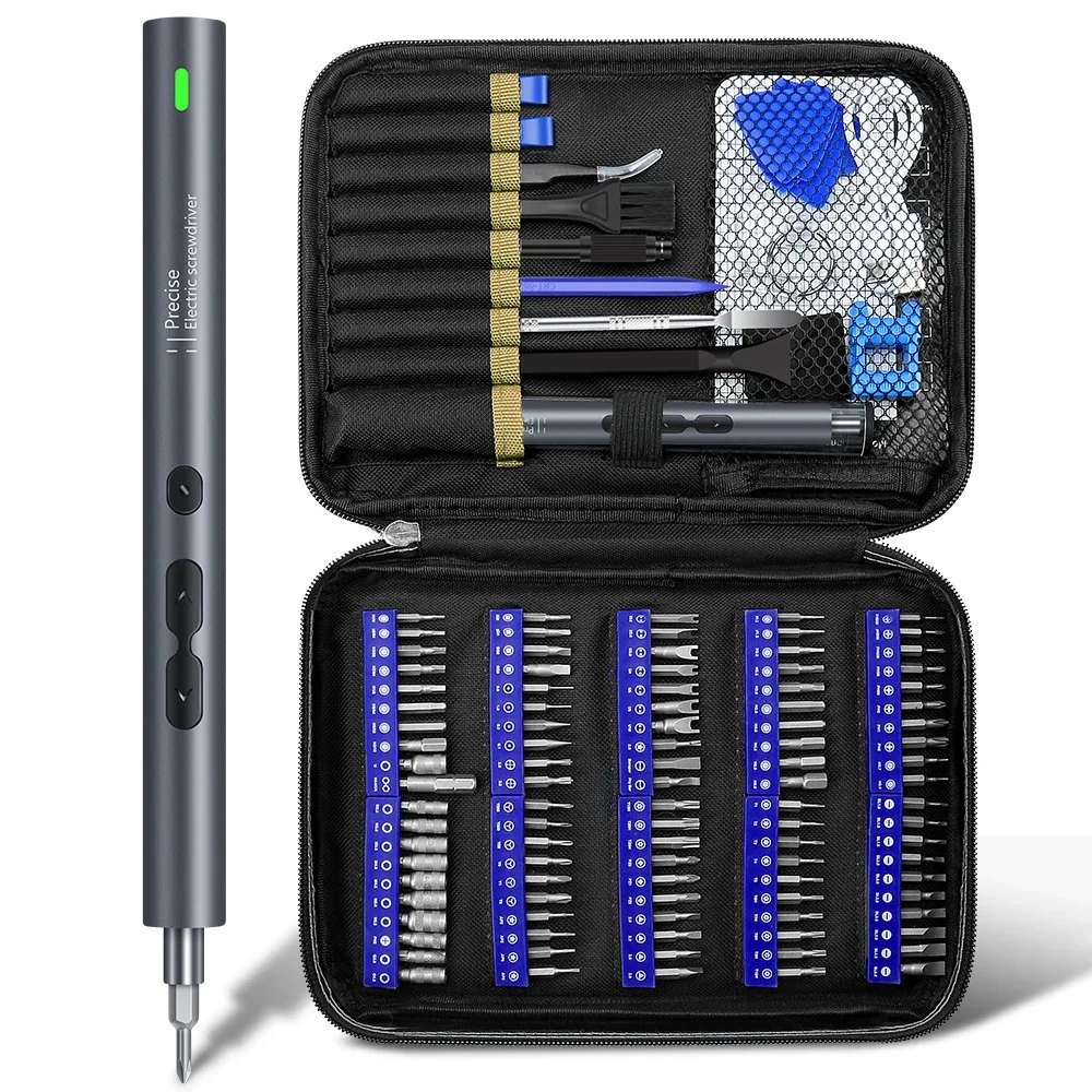 

3.7V Rechargeable Battery Power Screw Drivers 120in1 Precision Electric Cordless Screwdriver Set Drill Electric Screwdriver Set
