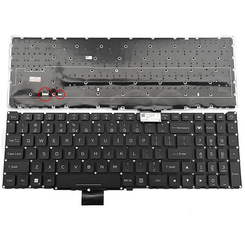 PP+  For Acer Predator Helios 18 PH18-71 N23Q2 Laptop US Keyboard with RGB Backlit
