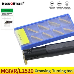 1PC MGIVR2520-1.5/2/2.5/3/4/5 Grooving Tool Holder MGMN Carbide Insert MGIVR Straight Shank Internal Turning Tool Lathe Bar
