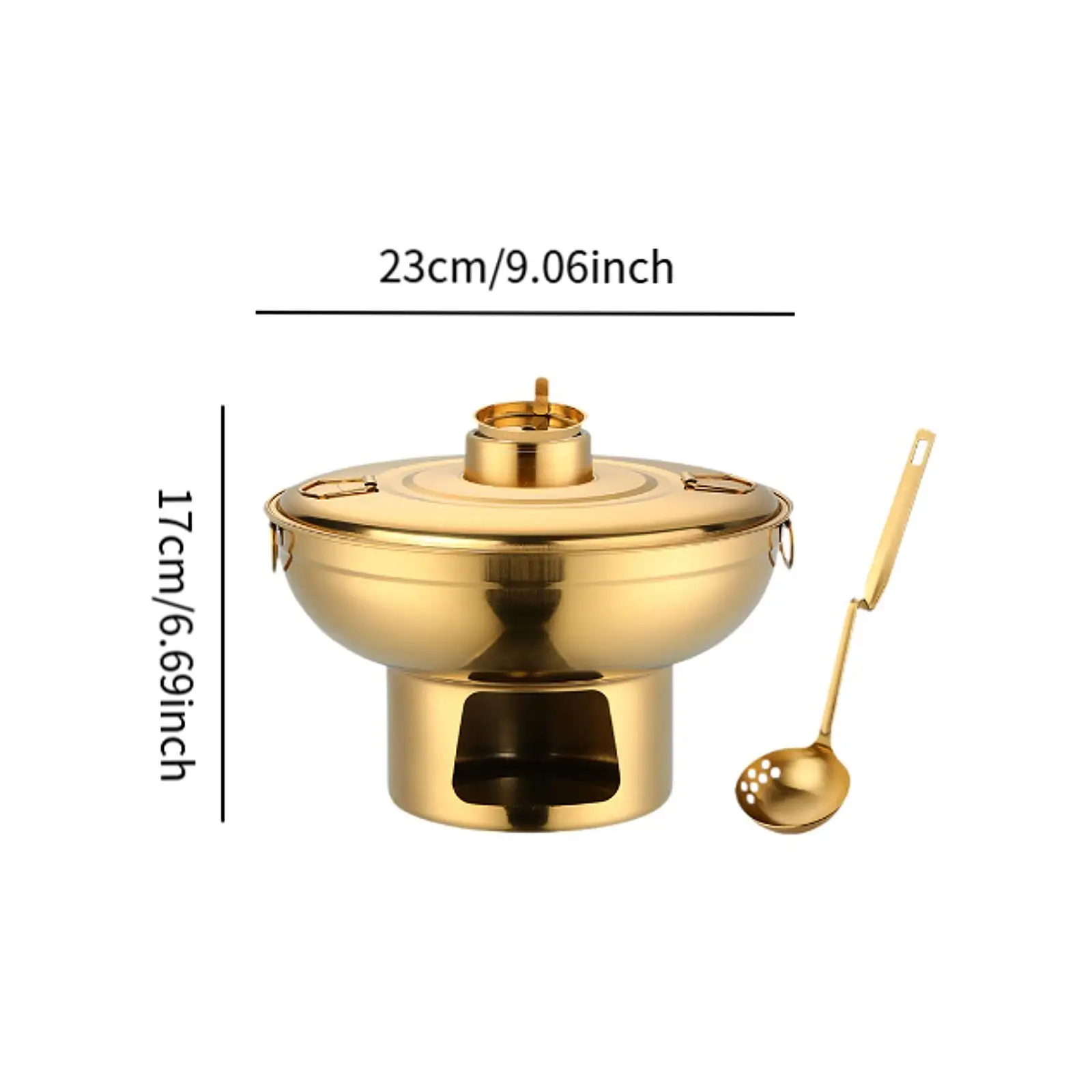 Single Hot Pot Stainless Steel Hot Pot Single Person Hotpot Shabu Pot for Household Picnic Backpacking Family Gathering Hiking view 6