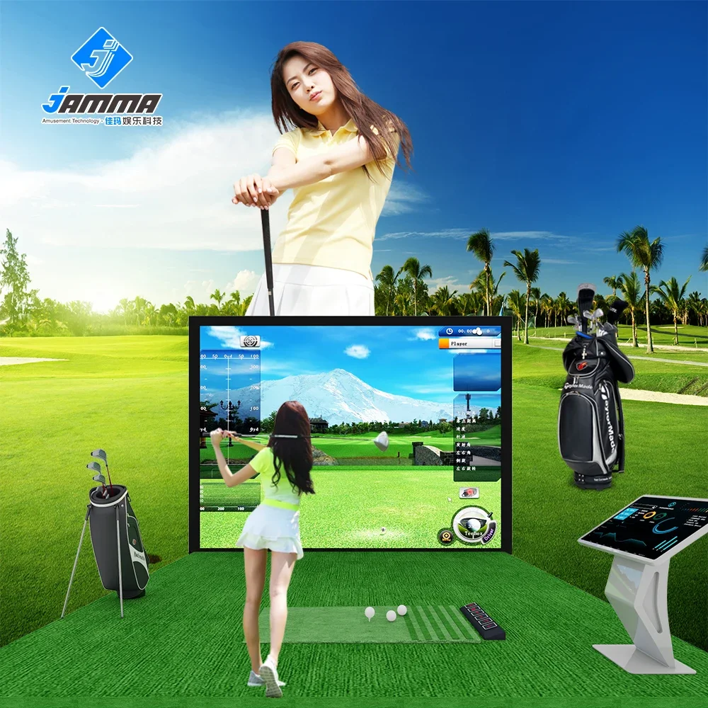 Indoor amusement Multi-sport simulator golf and football sports simulator