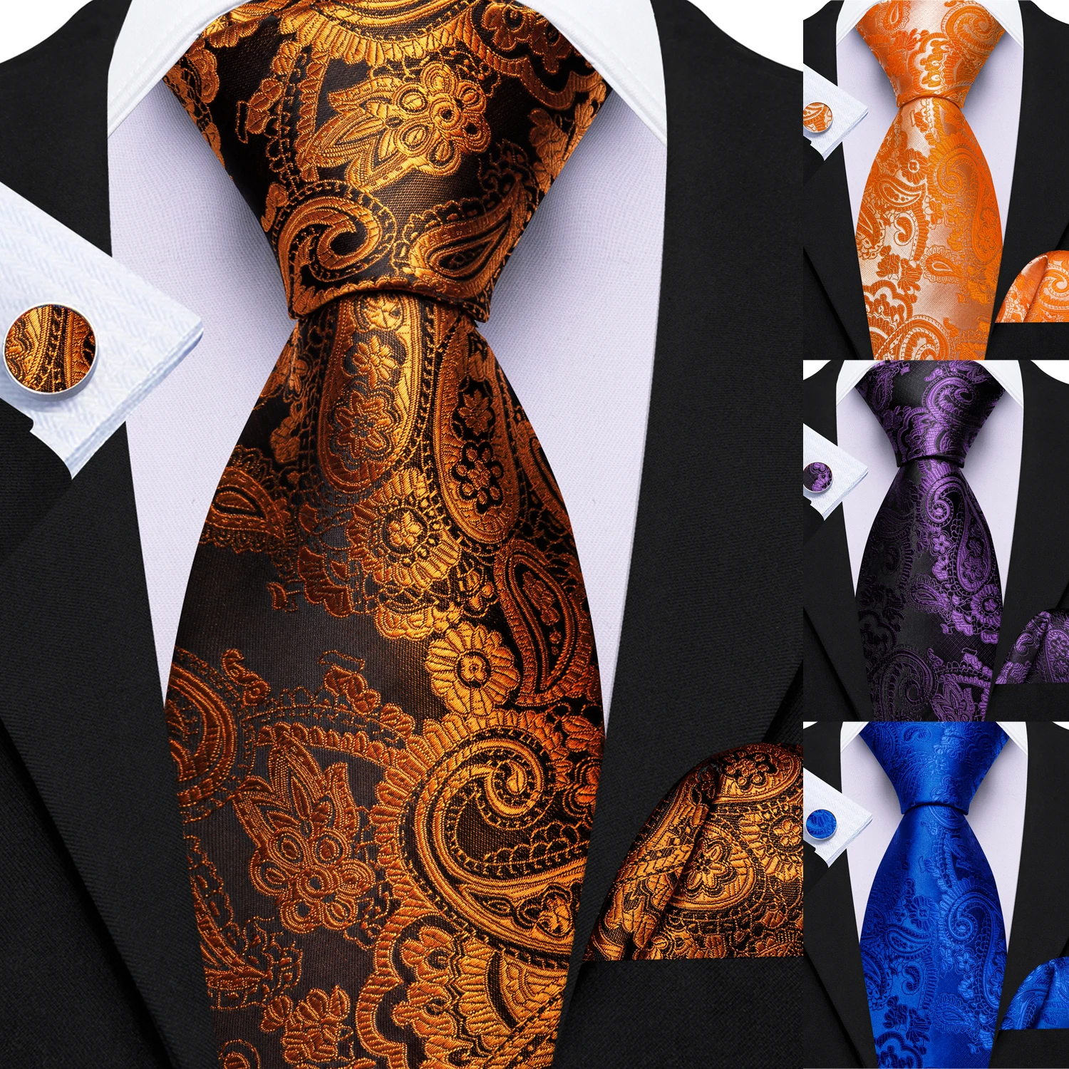 conjunto-de-gravata-jacquard-paisley-masculina-com-lenco-de-bolso-e-abotoaduras-–-gravata-tecida-dourada-verde-roxa-azul-vermelha-para-casamento-negocios-festa-e-baile-de-formatura