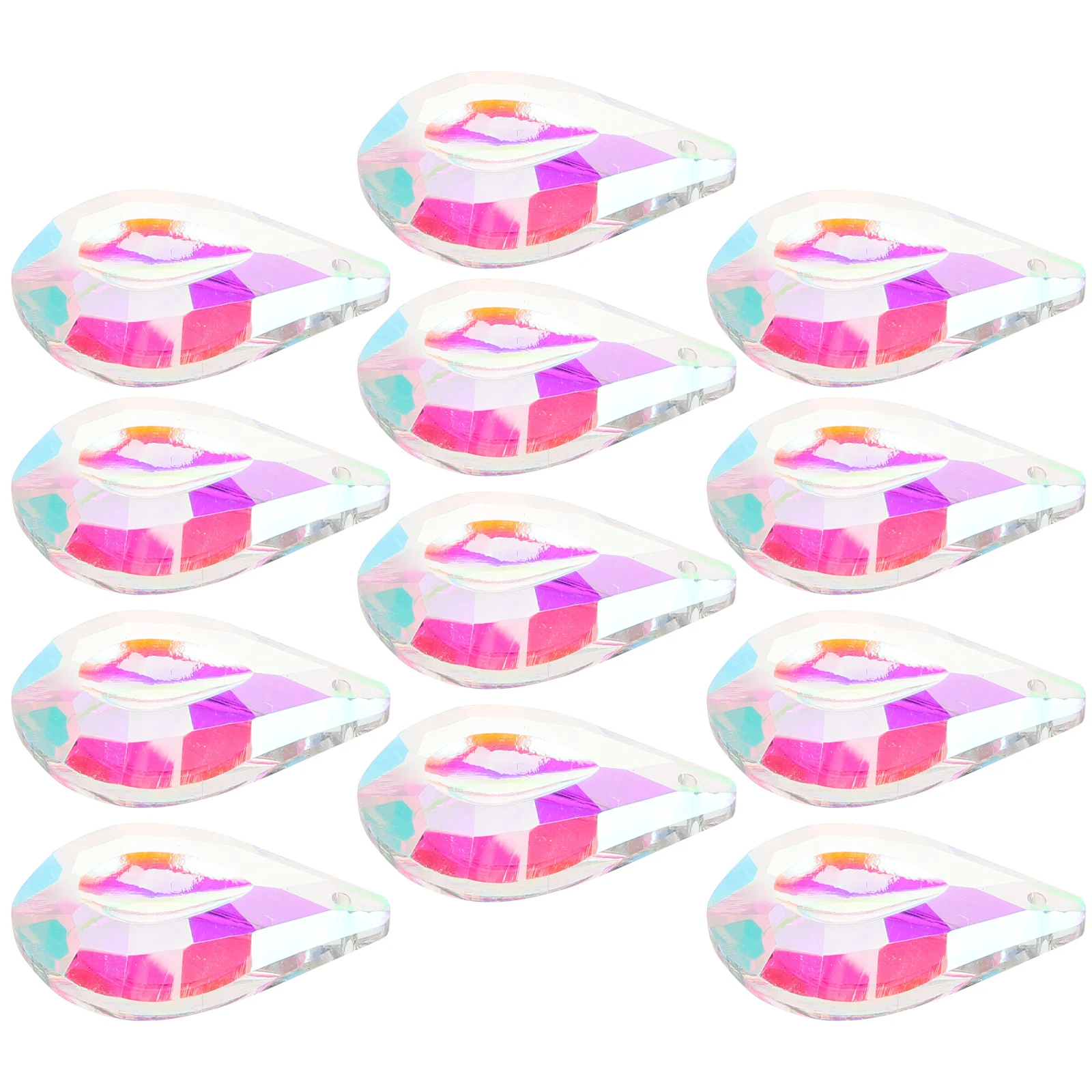 

12Pcs Crystal Ball Prism Pendant Ornaments Hanging Lights Decor for Birthday Wedding New Year Events Lighting Crystal Ball Prism