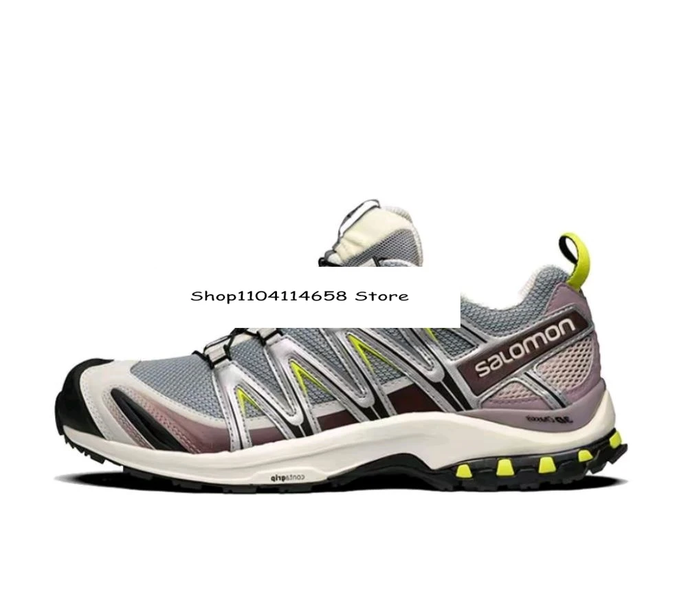 SALOMON XA PRO 3D Outdoor sports fabric EVA low cut running shoes for men and women bamboo ink color