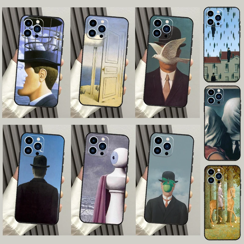 Rene Magritte Case For Samsung Galaxy S25 Ultra S22 S21 S20 S23 S24 Ultra S9 S10 Plus S25 FE Cover Coque